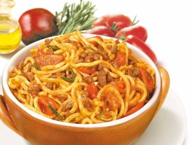  Spaghetti alla chitarra with wild boar ragù